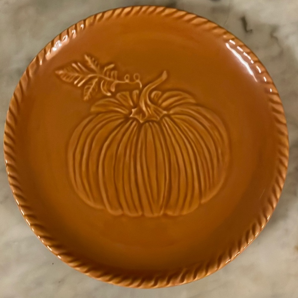 CMG-Made In Portugal 🇵🇹-Small-Orange-Pumpkin-Plate-7”